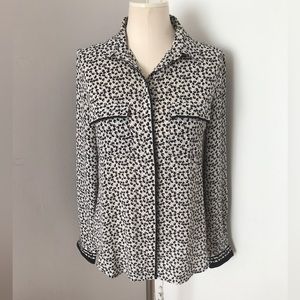 LOFT Button Down Long Sleeve Blouse XS